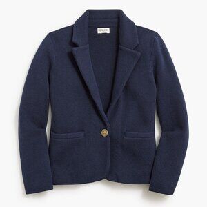 J. Crew Factory Blue Girls' sweater-blazer, size S